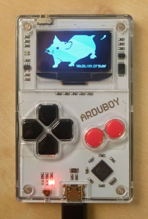 ArduboyMouse running on an Arduboy ArduboyMouse running on an Arduboy